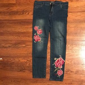 Embroidered jeans